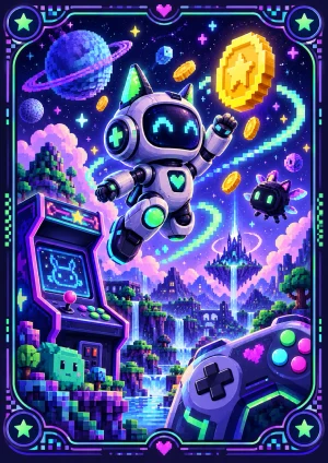 Gaming — pixelowa przygoda — rewers standardowe