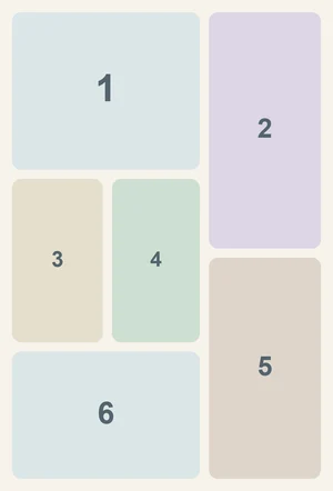 Fotopatchwork — 6 zdjęć — rewers mozaiki