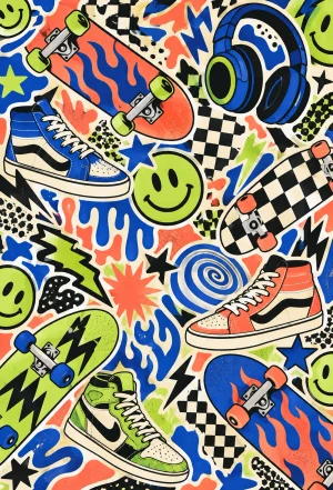 Skate Stickers — rewers standardowe