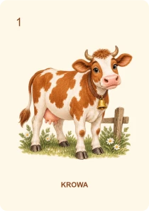 Wesoła farma — przykład karty Piotrusia